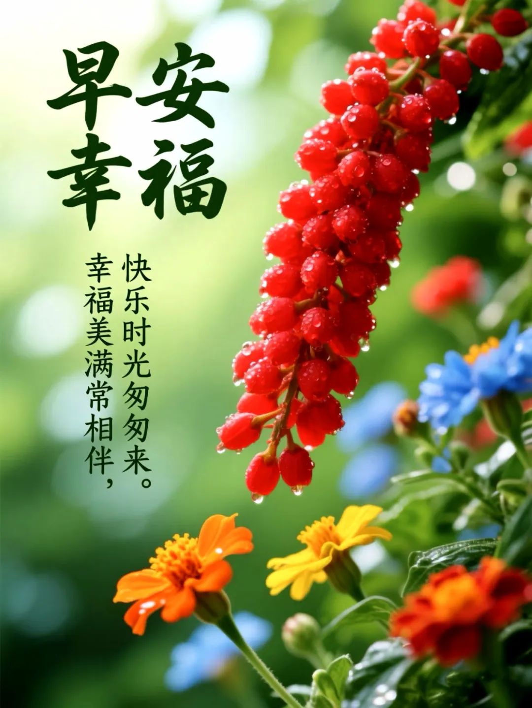 2025夏季早上好精美祝福图片,夏日炎炎,问候甜甜