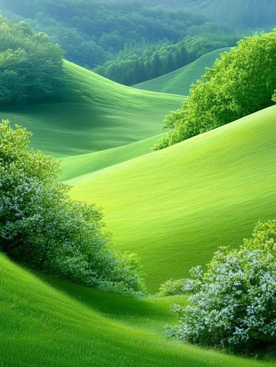 绿色治愈系风景头像,美丽的大自然