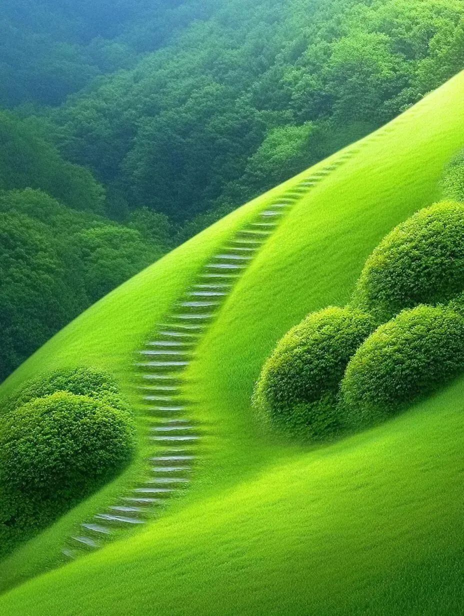 绿色治愈系风景头像,美丽的大自然