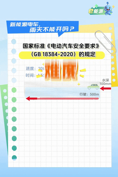 e能源丨新能源电车雨天能不能开？-有驾