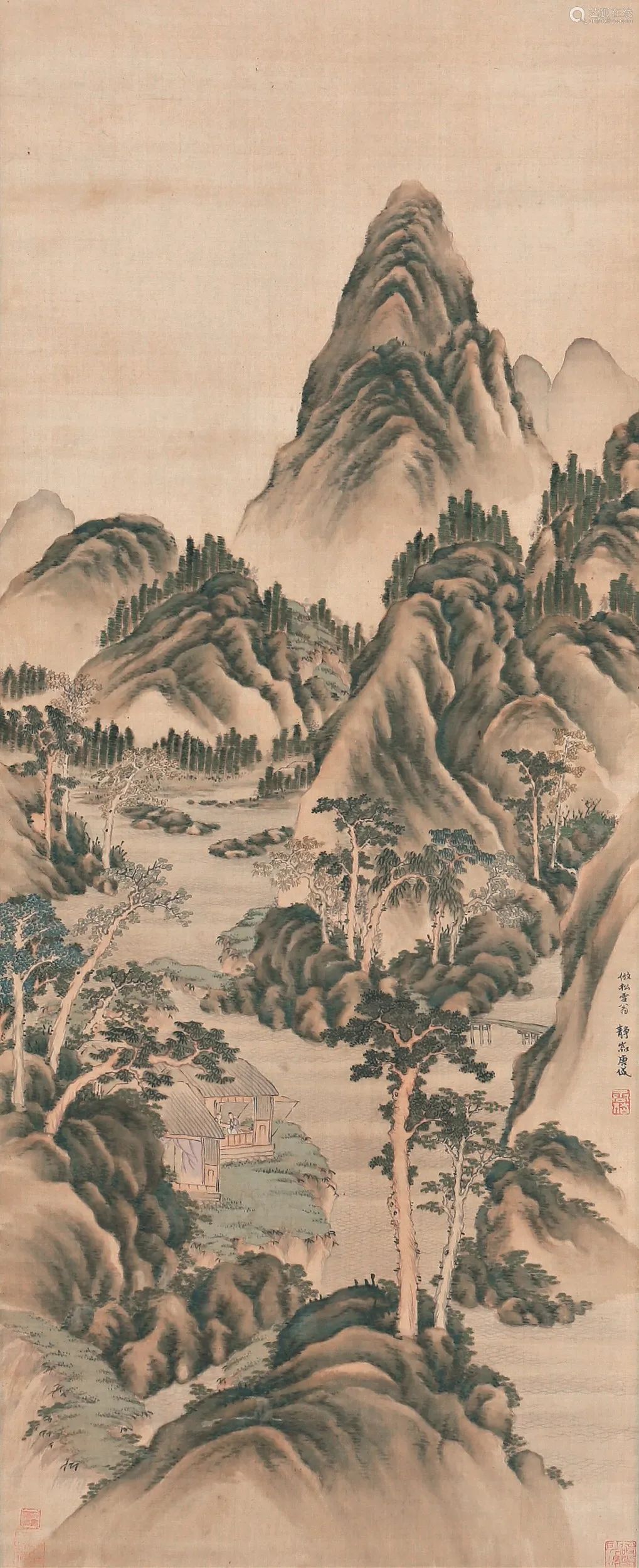 清代画家唐岱山水画作品赏析