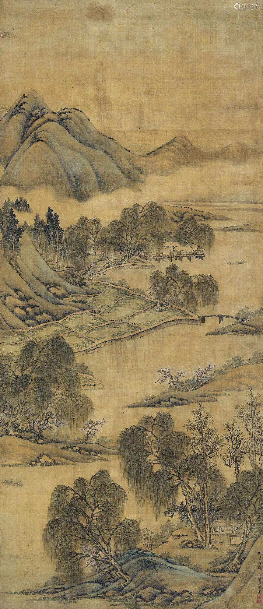 清代画家唐岱山水画作品赏析