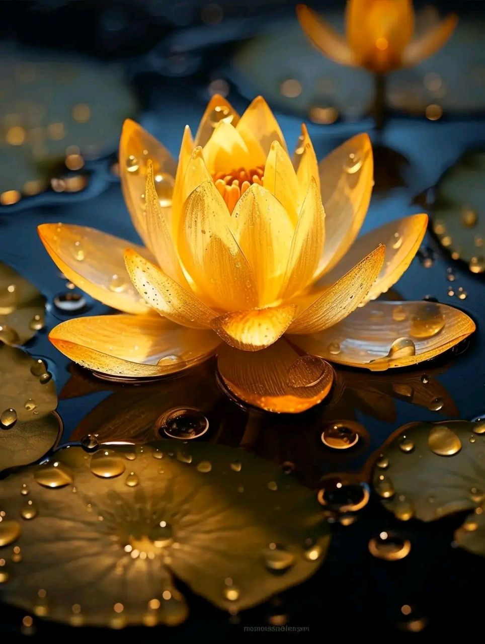 金莲壁纸,金莲花又叫"有钱花","招财花",当你刷到金莲花,说明你的财运