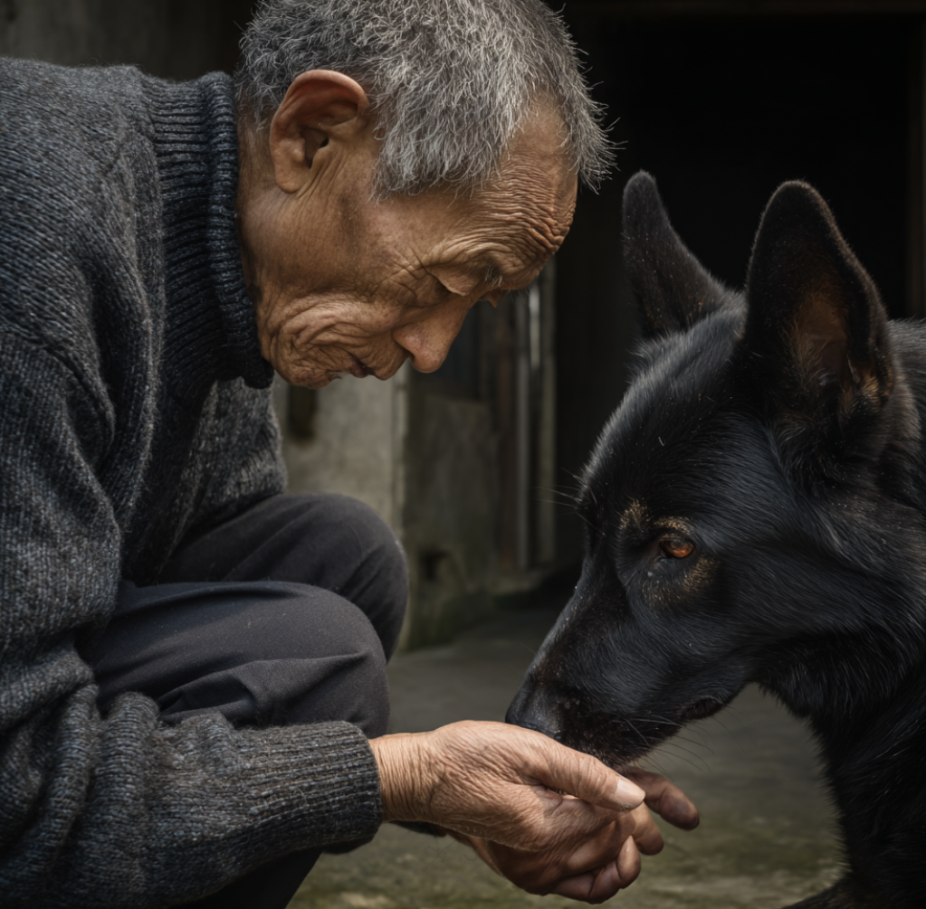 68岁爷爷收养退役警犬,发现他每天都去刨客厅墙角,砸开墙板后他瘫坐在