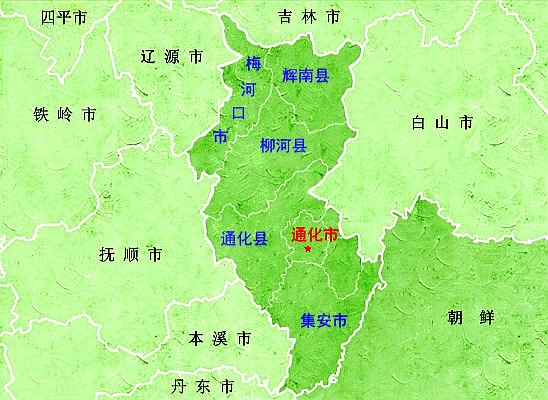 四平市地理位置图片