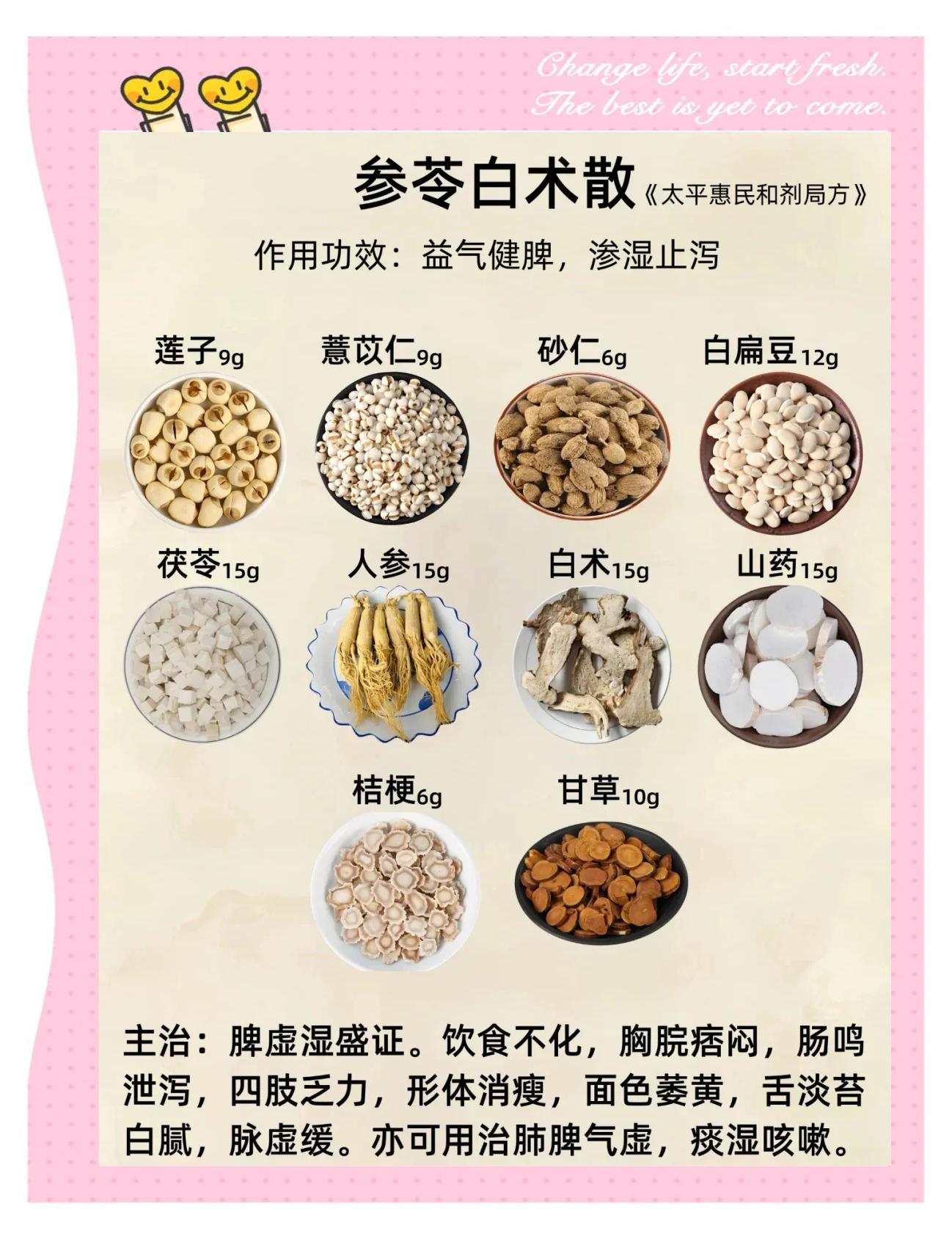 参苓白术能健脾益胃,祛湿,还能提高免疫力