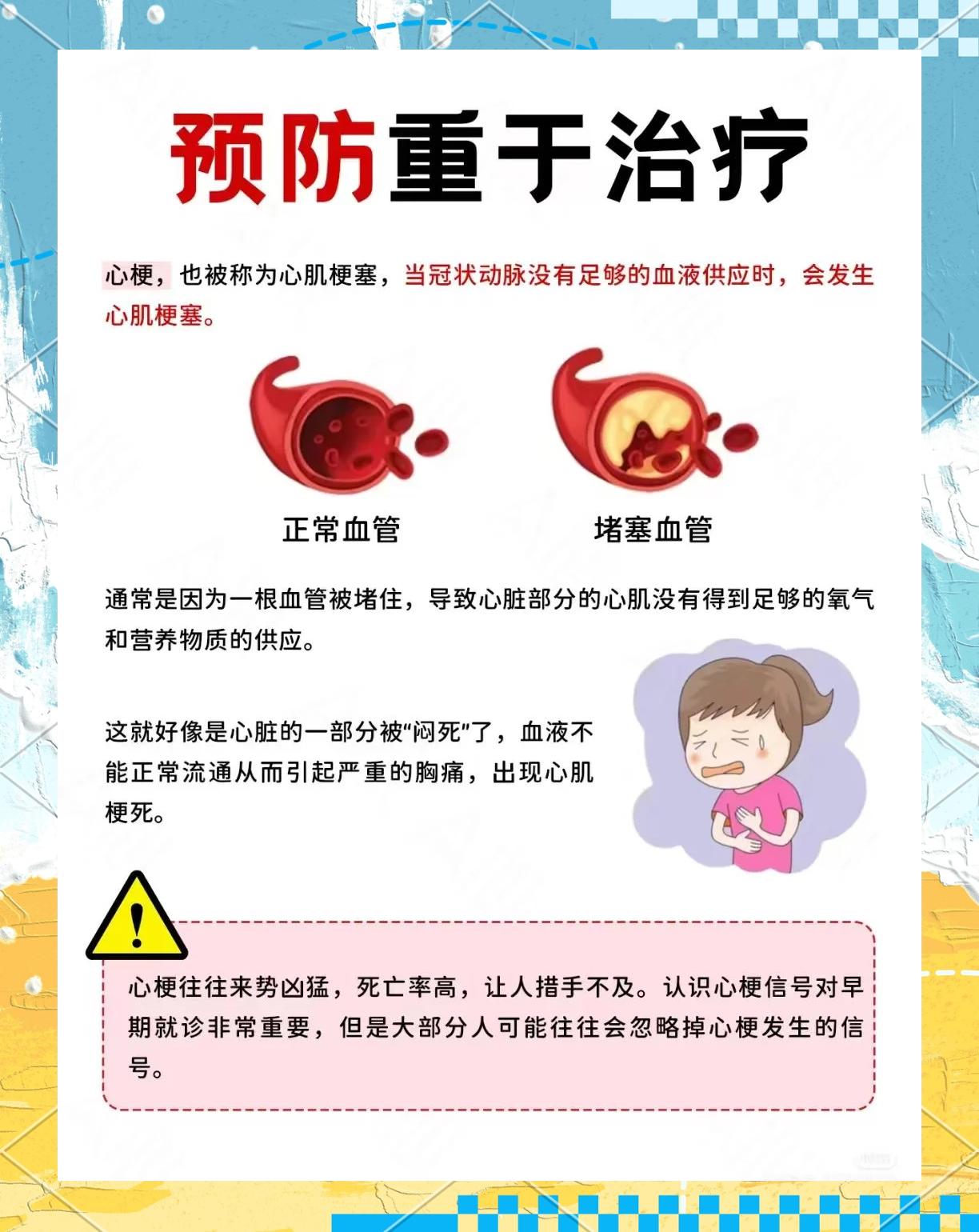 要预防心梗,生活习惯很重要