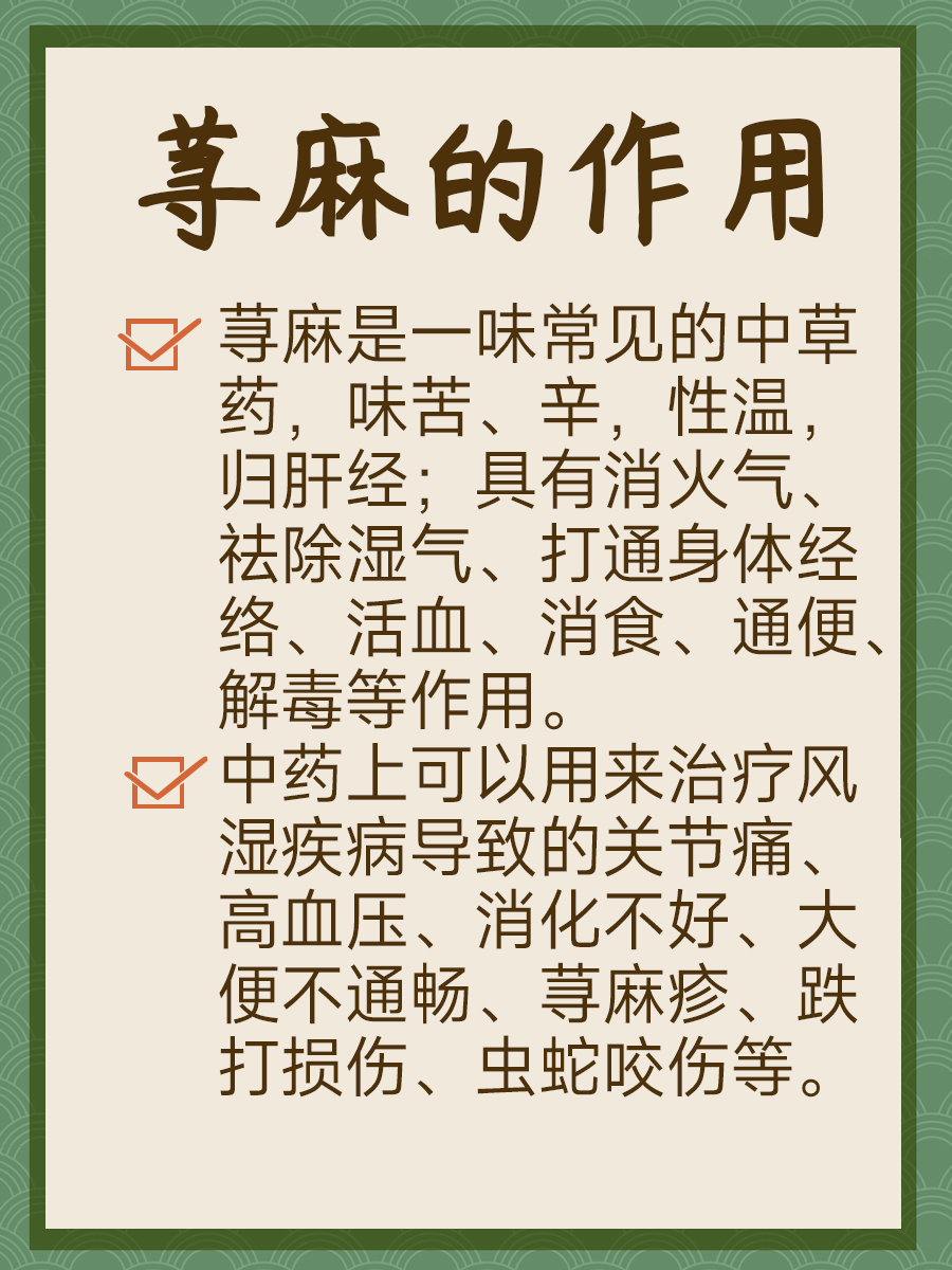 荨麻功效作用多