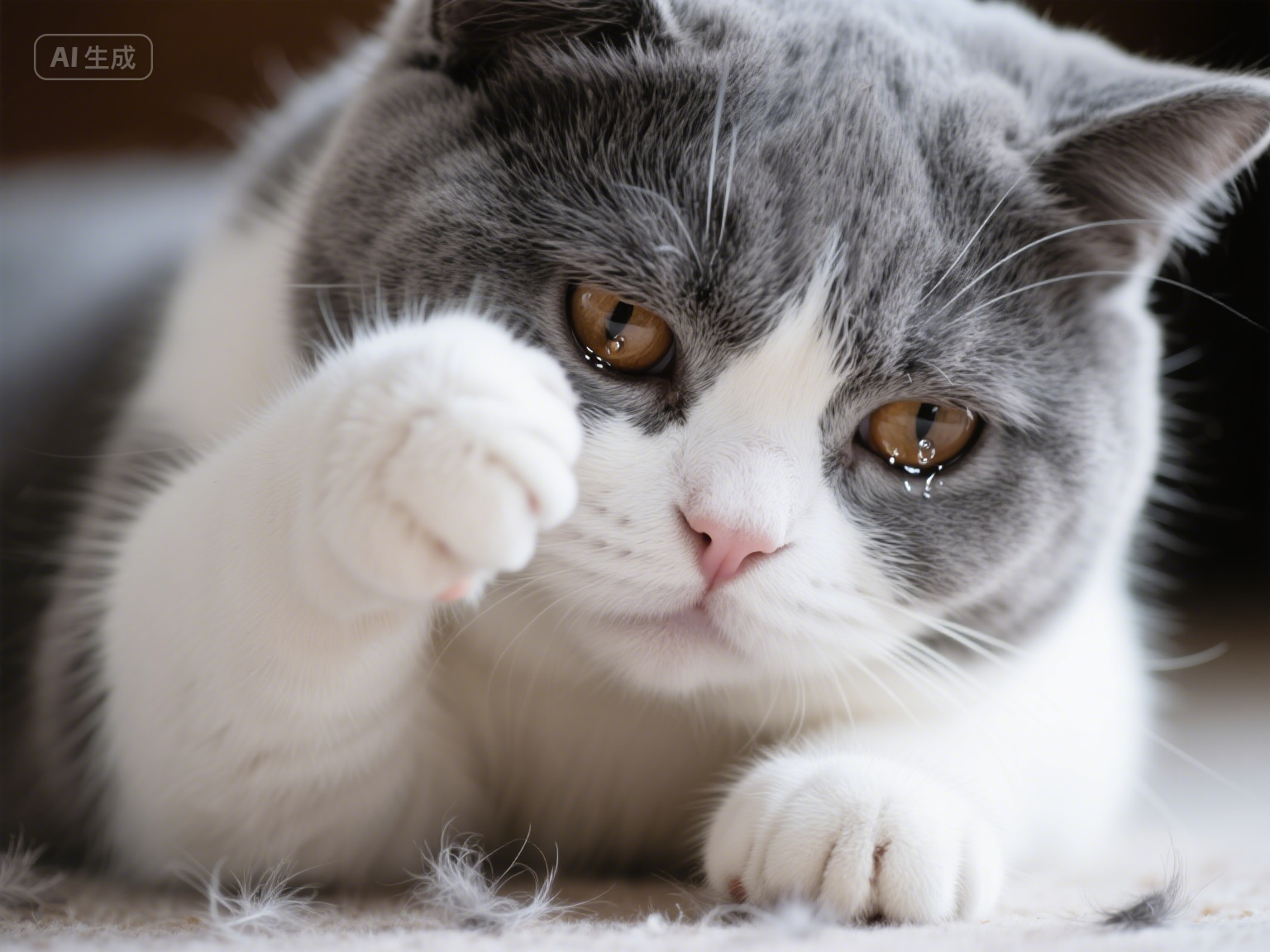 猫咪流泪的常见原因和家庭处理方法