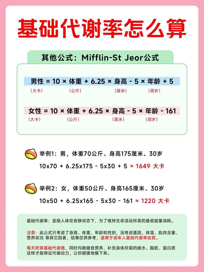 甲亢基础代谢率常用计算公式有两个