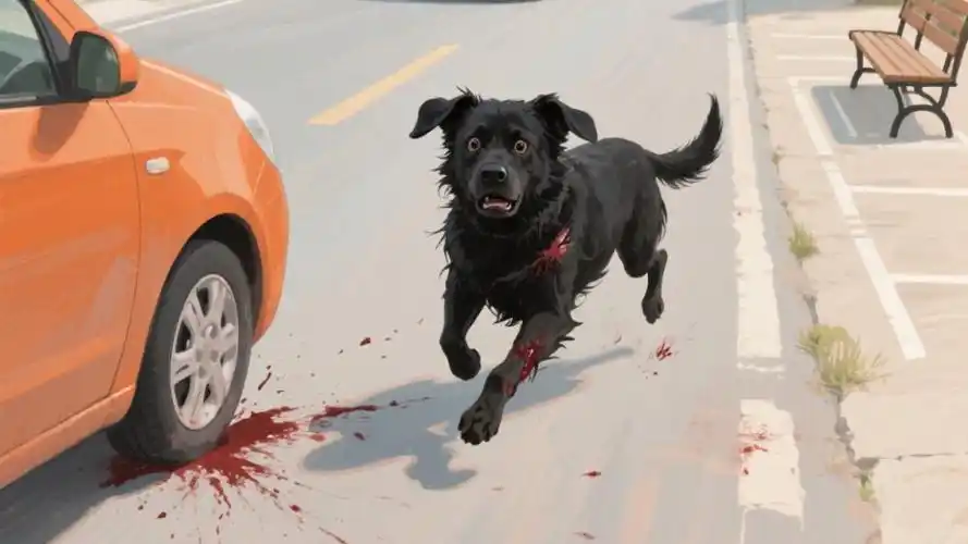 未拴绳狗狗被车碾死,主人竟捶打司机泄愤!谁之过?