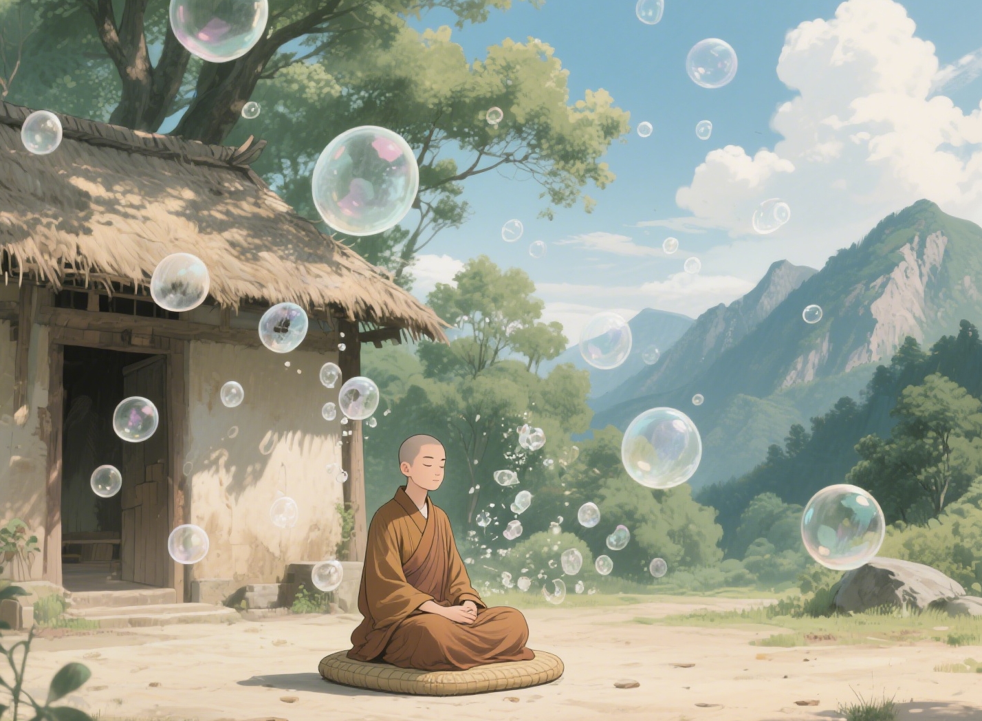 虚云老和尚点化:打坐默念这四句话,经络自通心澄明!