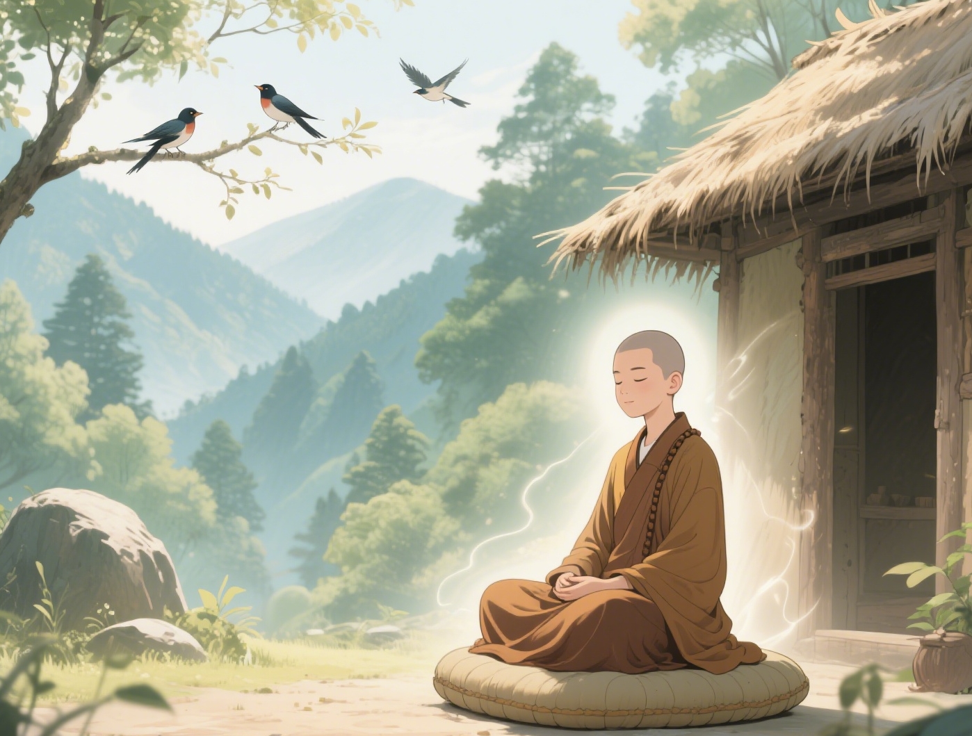 虚云老和尚点化:打坐默念这四句话,经络自通心澄明!