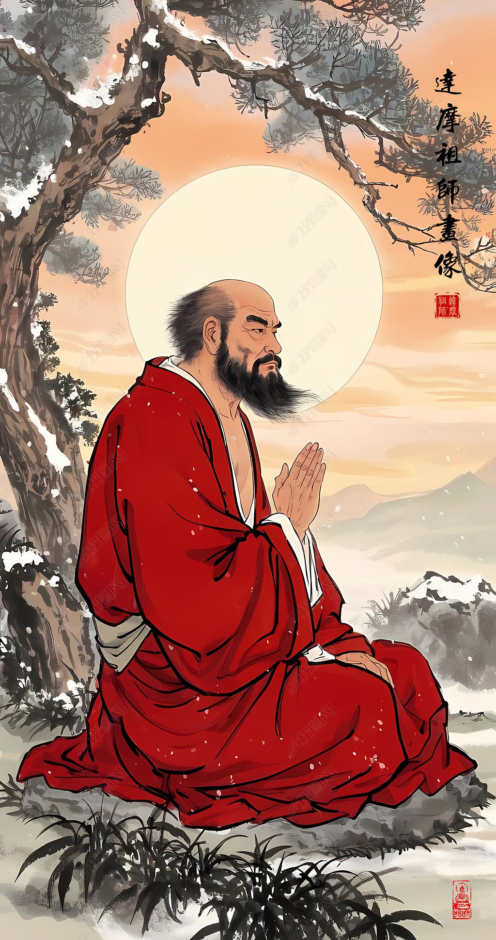 达摩祖师面壁九年悟出什么?一句话点醒无数修行人,原来禅就是这个