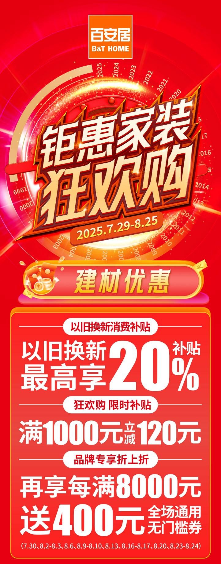 百安居六城旗舰店焕新启航 家装钜惠燃动八月