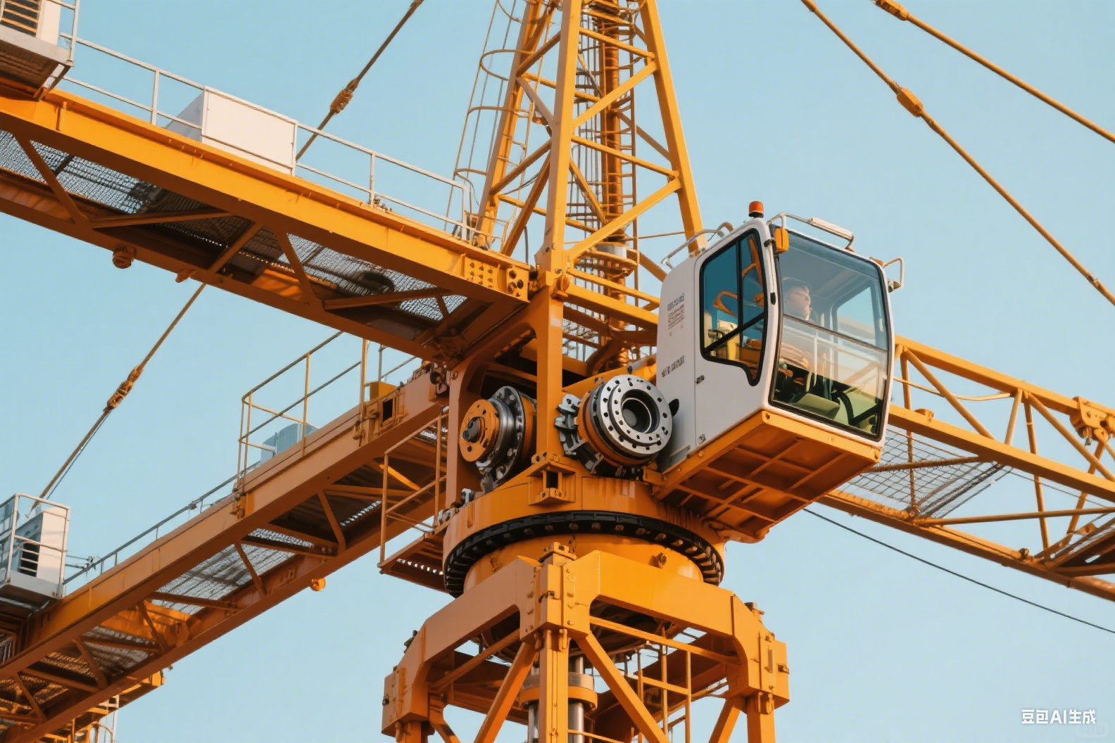 塔式起重机庞大的臂架实现平稳,精准的回转运动,其核心驱动力来自回转