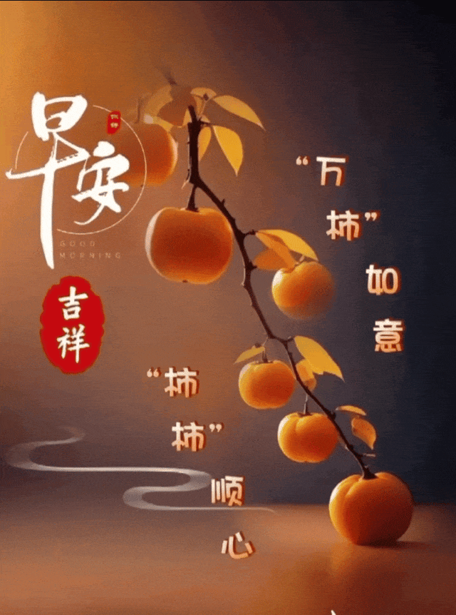 福气满满的早上好问候,新的一天迎财神,祝你天天好运,财源广进