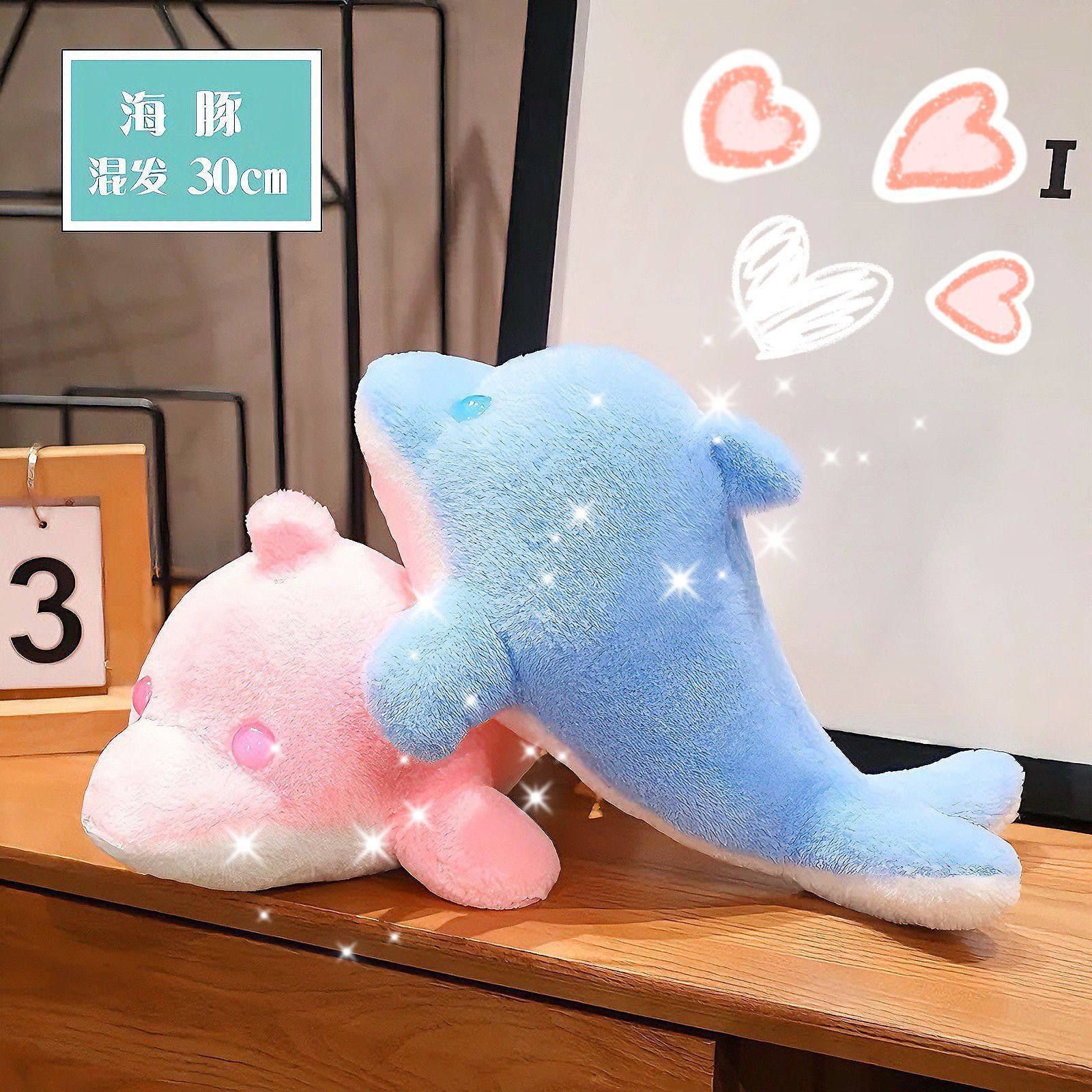 这个小海豚公仔也太可爱了吧!