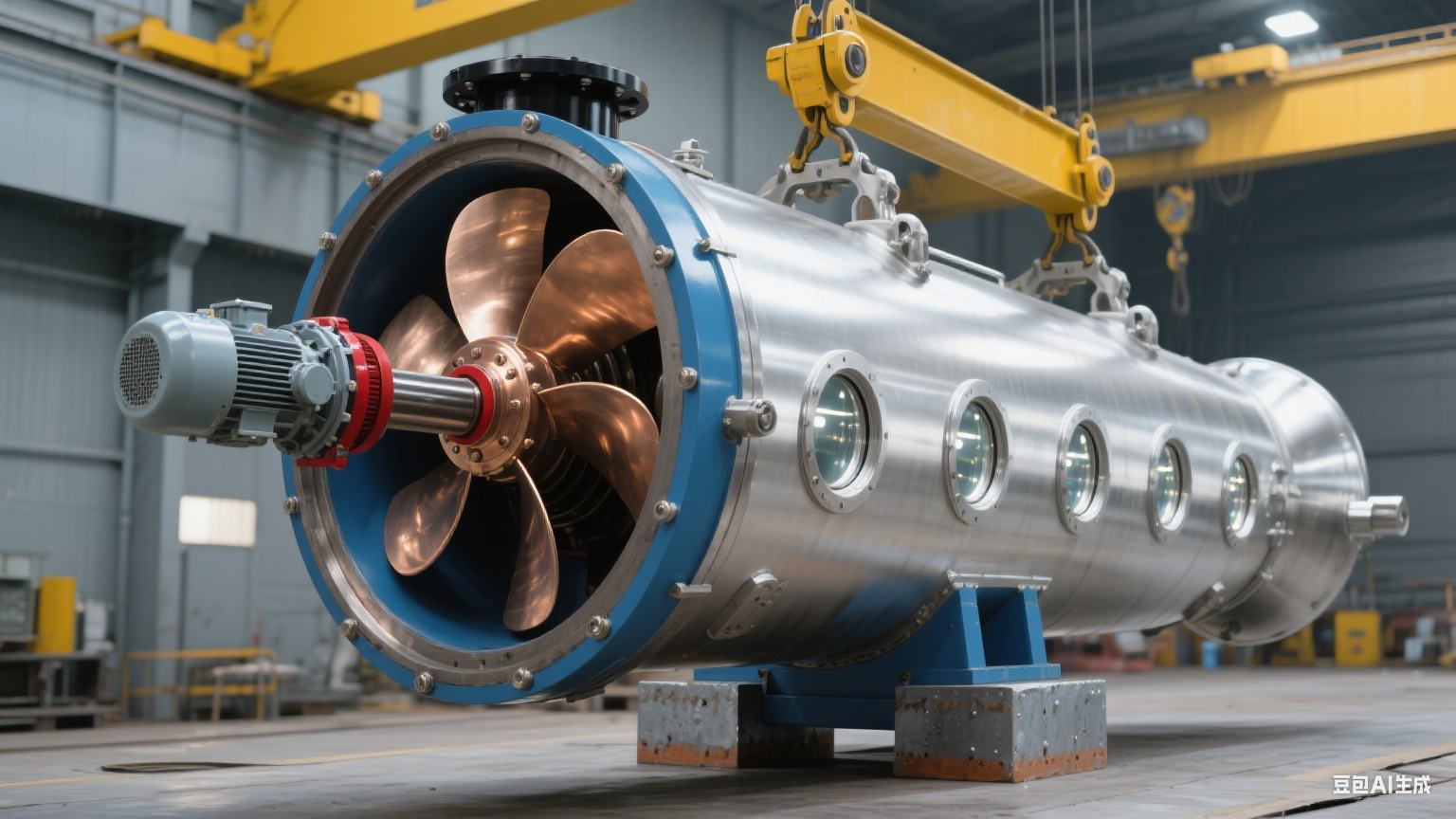 斜齿轮弧齿锥齿轮减速机升级 船舶侧推器装置性能大提升