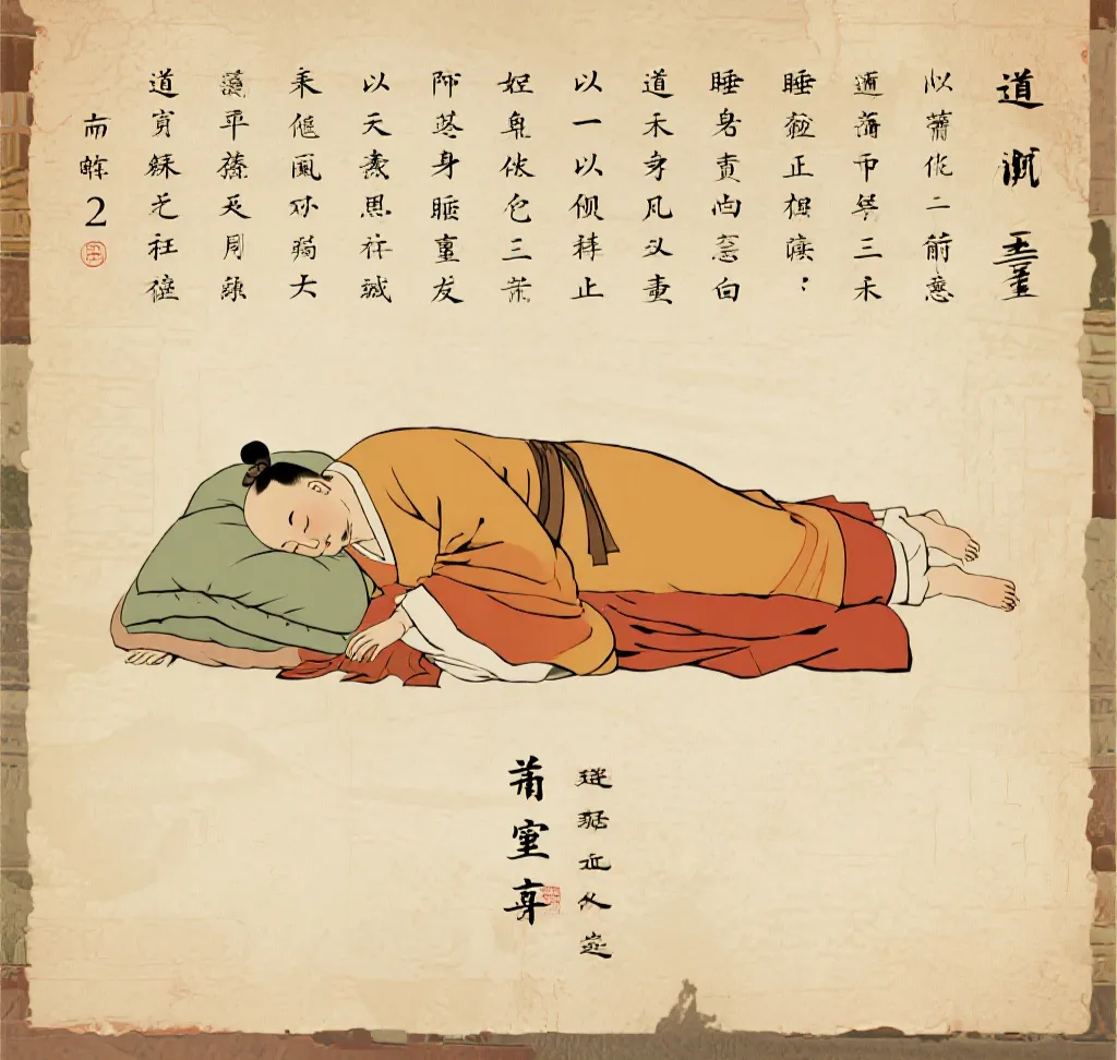 道家修行大家陈抟老祖,其睡功心法"先天一气功",是历代珍视的养生口诀