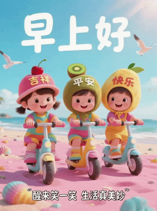 没有华丽的言辞,唯有真诚的祝愿!和美幸福的早上好问候语