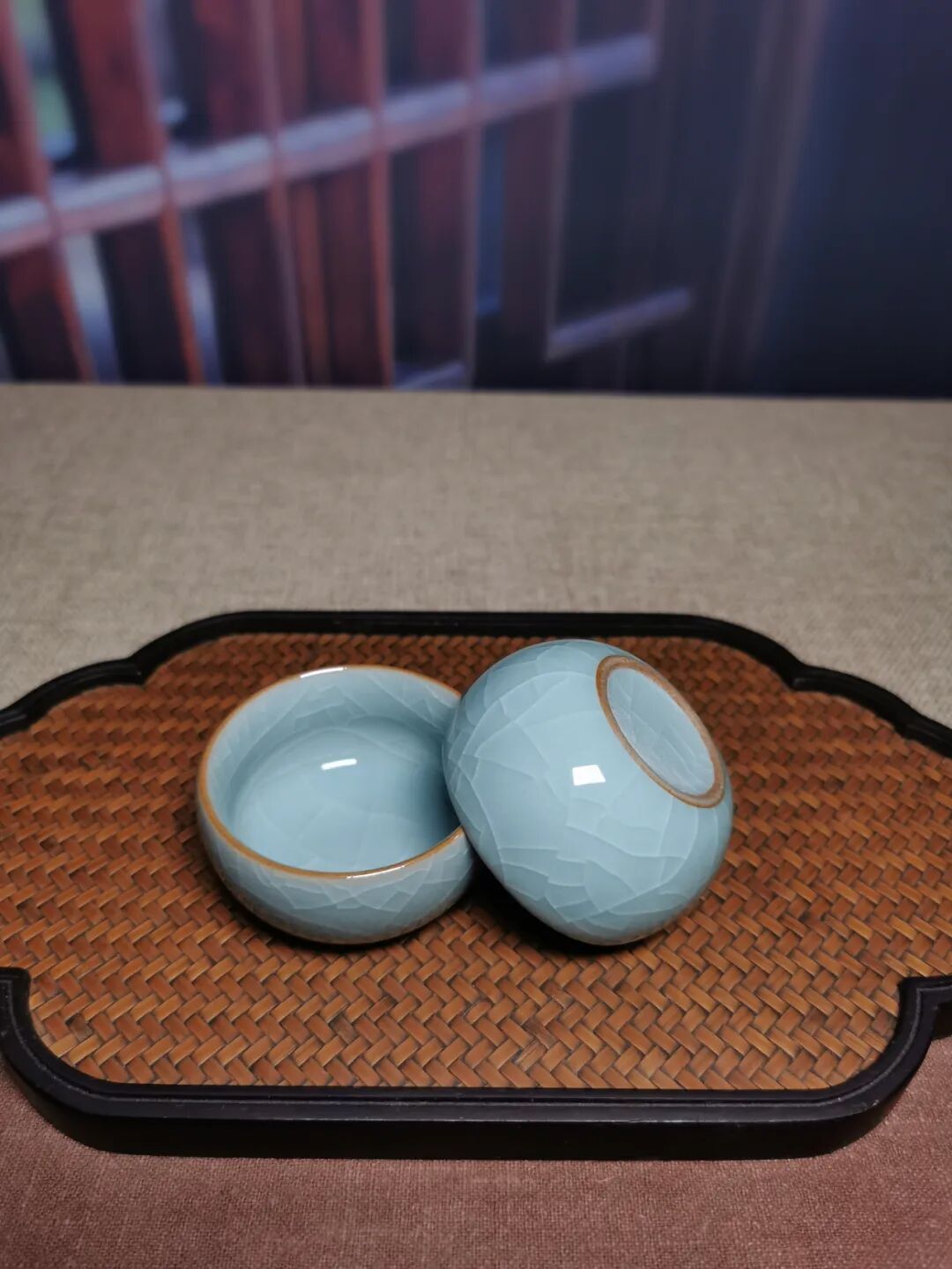 汝窑玲珑壶茶具晨光里的宋式小品釉色中的千年艺