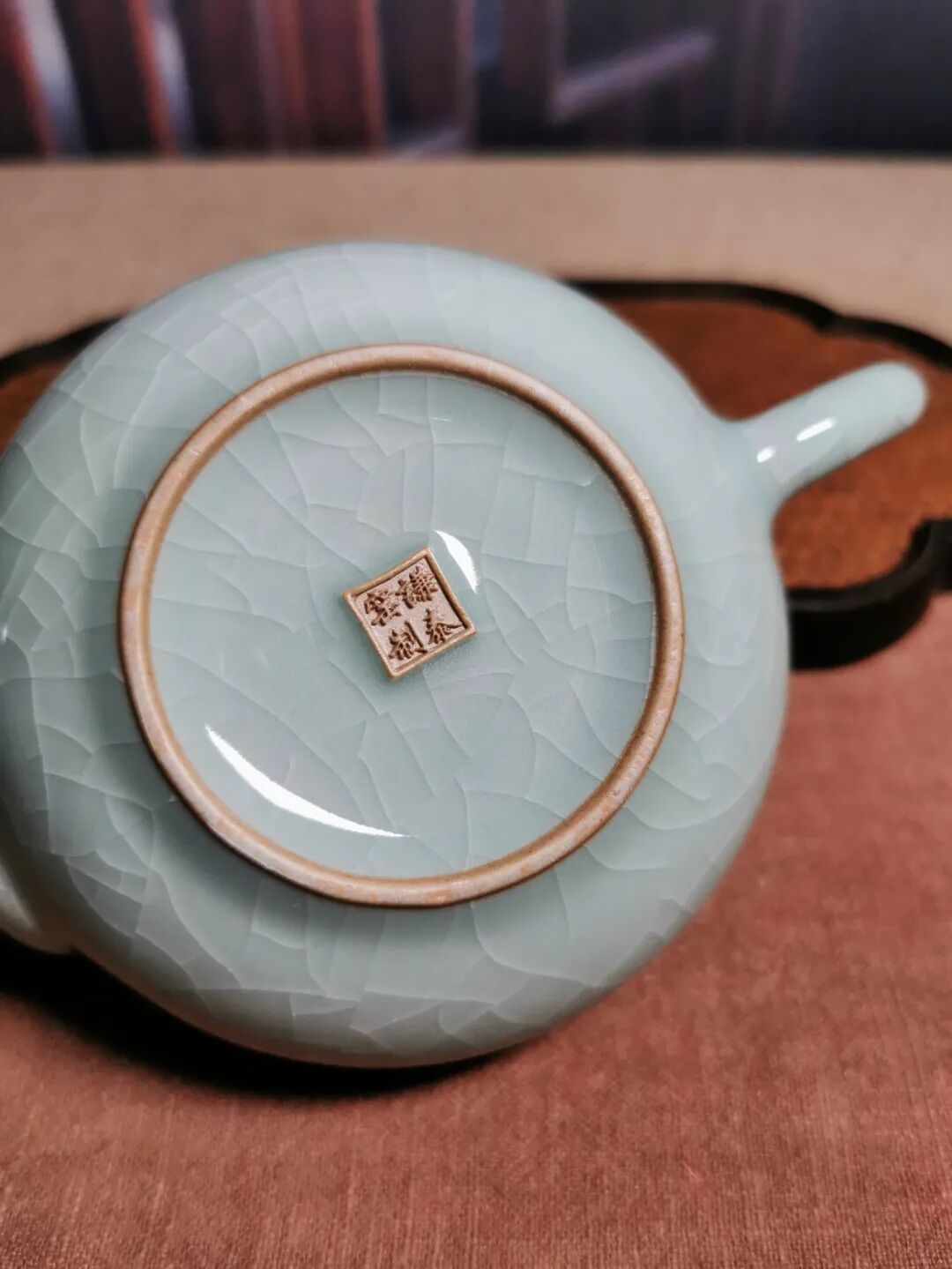 汝窑玲珑壶茶具晨光里的宋式小品釉色中的千年艺
