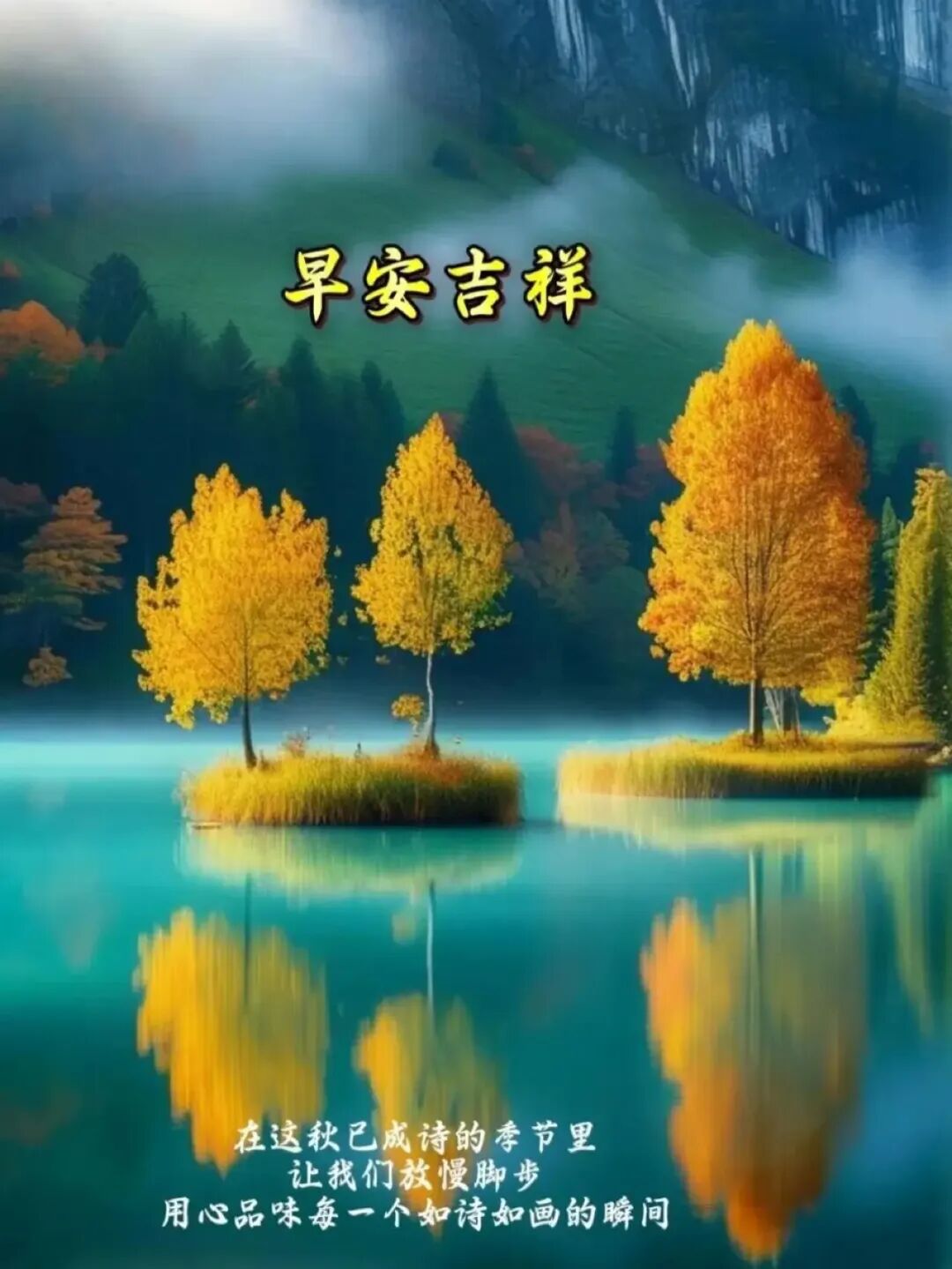 2025最新自然风景早上好图片大全,最美山水早安图,祝福四季安康