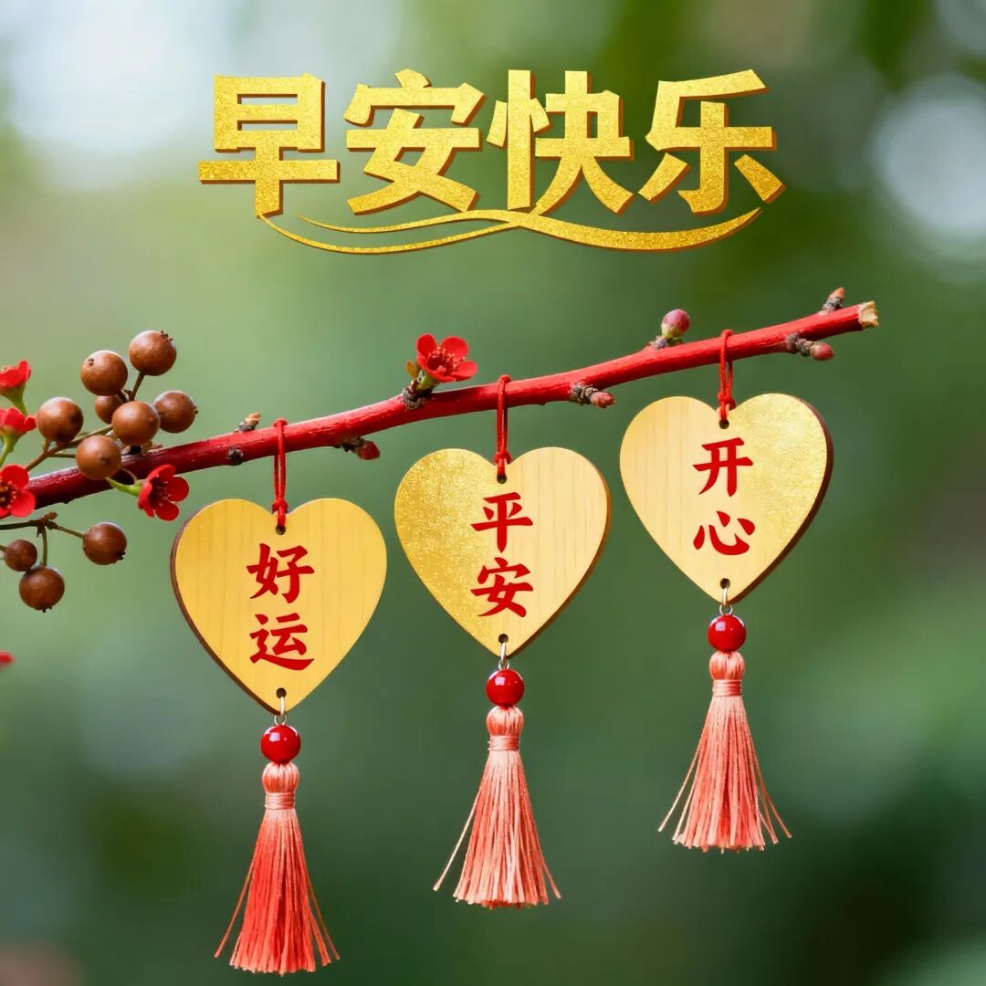 早安漂亮带字祝福语美图:问候遥相送,祝福情意浓!