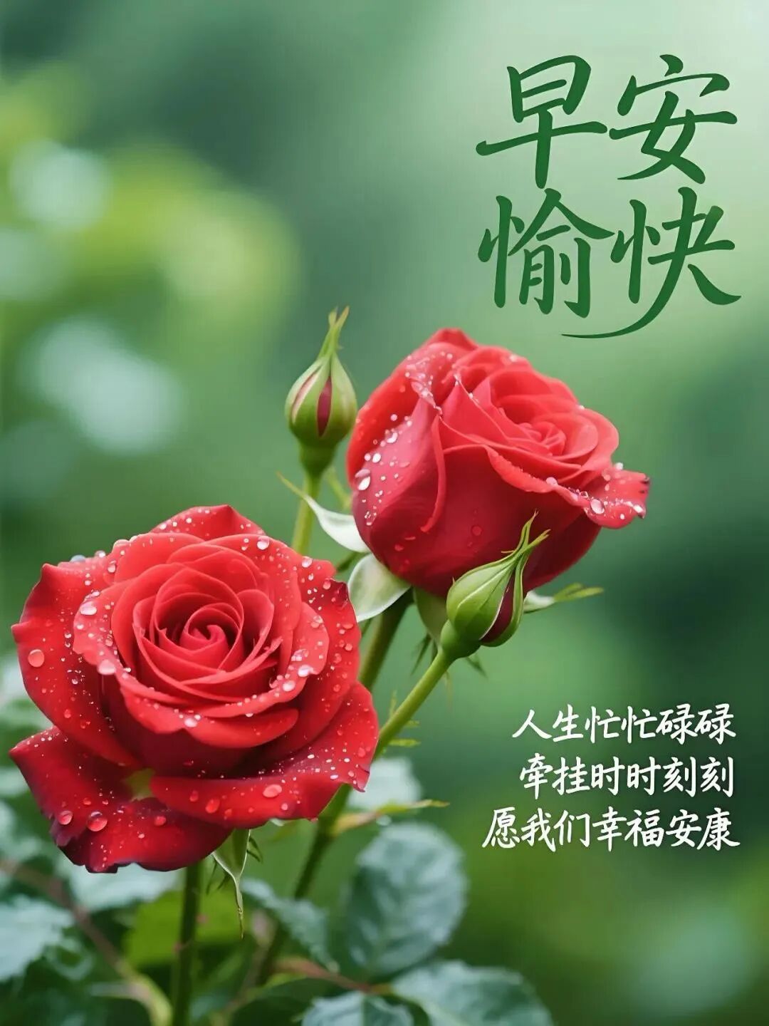 每天一句温柔干净的早安问候语,秋日早上好免打字祝福表情图片