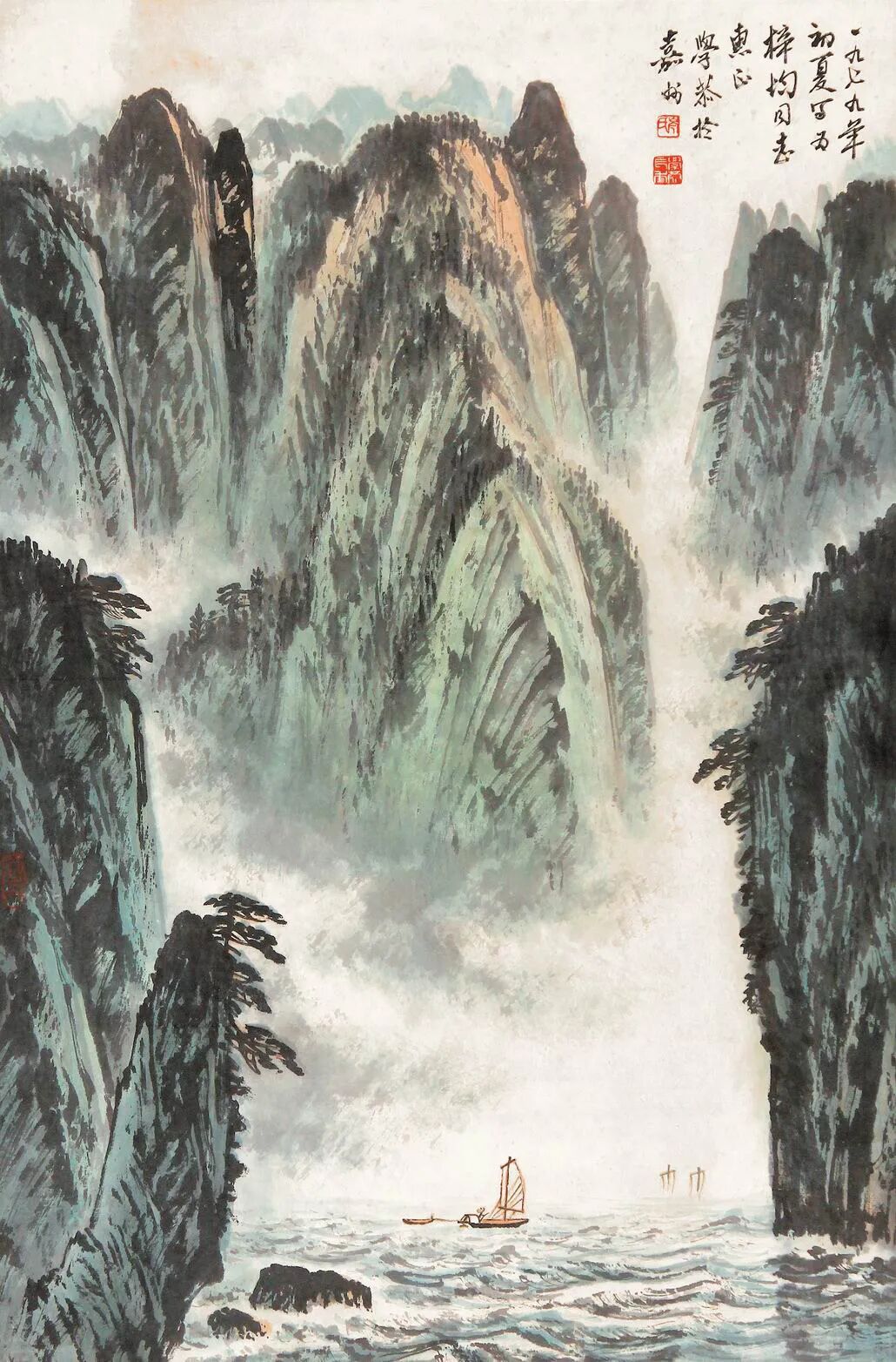 国画名家笔下的三峡,险峻奇绝,雄伟壮观