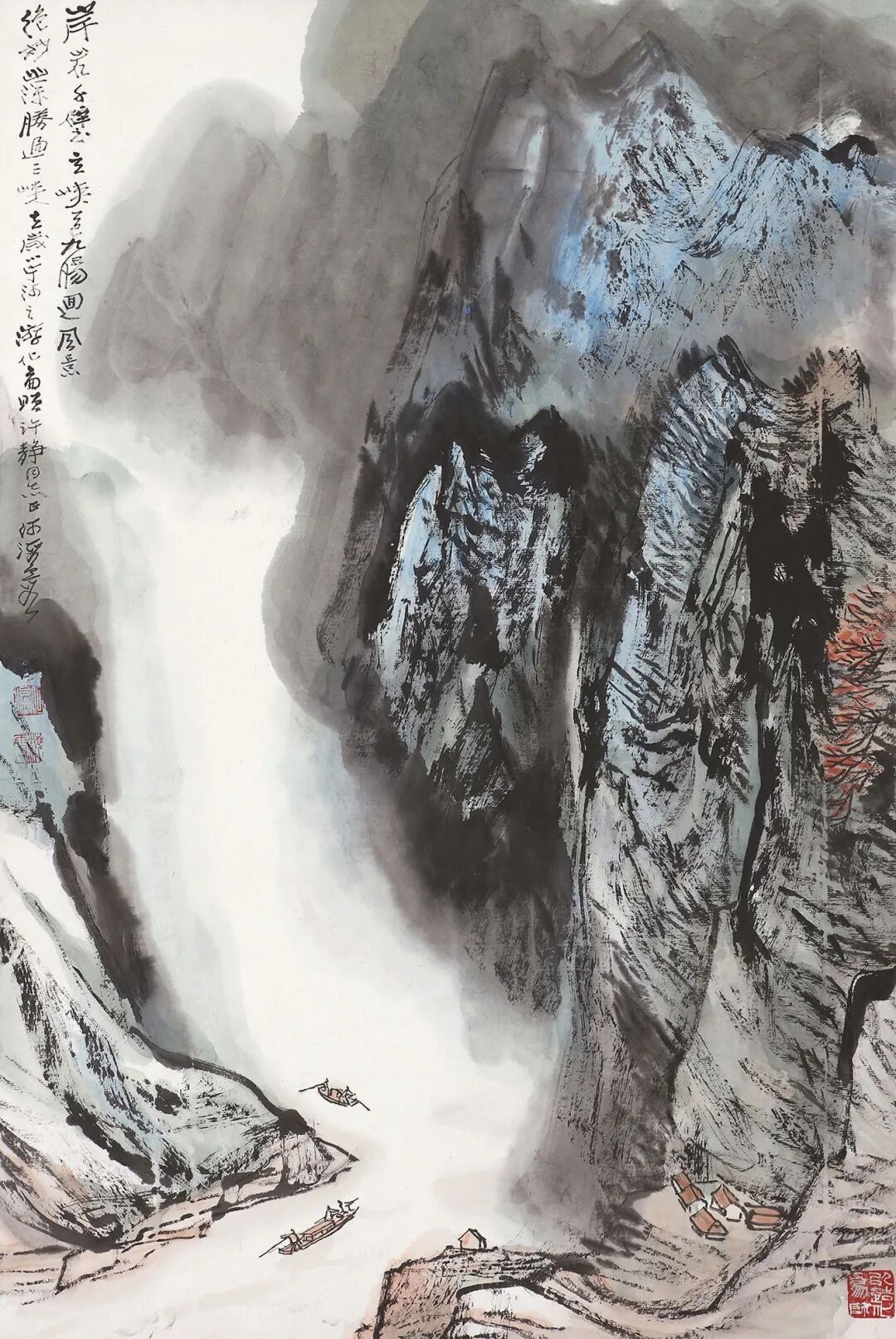 国画名家笔下的三峡,险峻奇绝,雄伟壮观