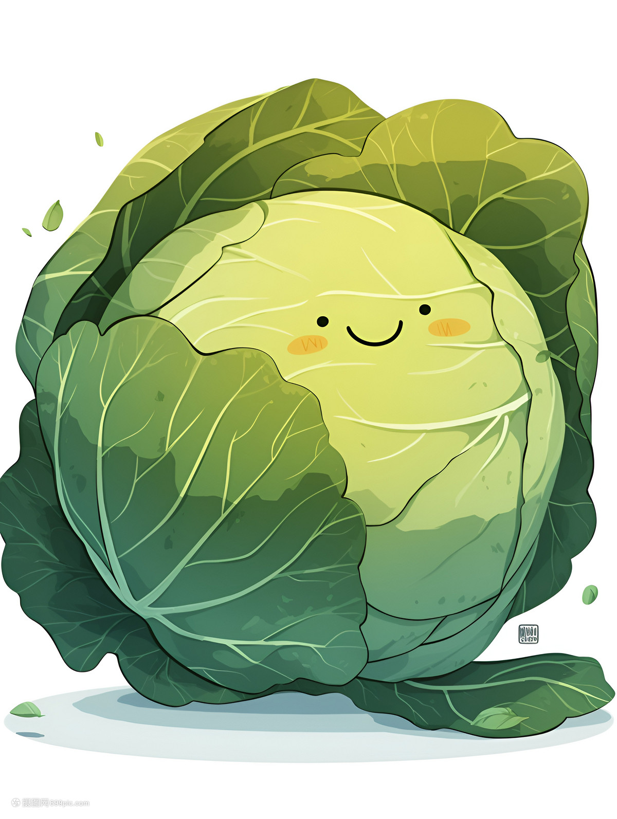 白菜插画表情包素材:萌系治愈系图片灵感集