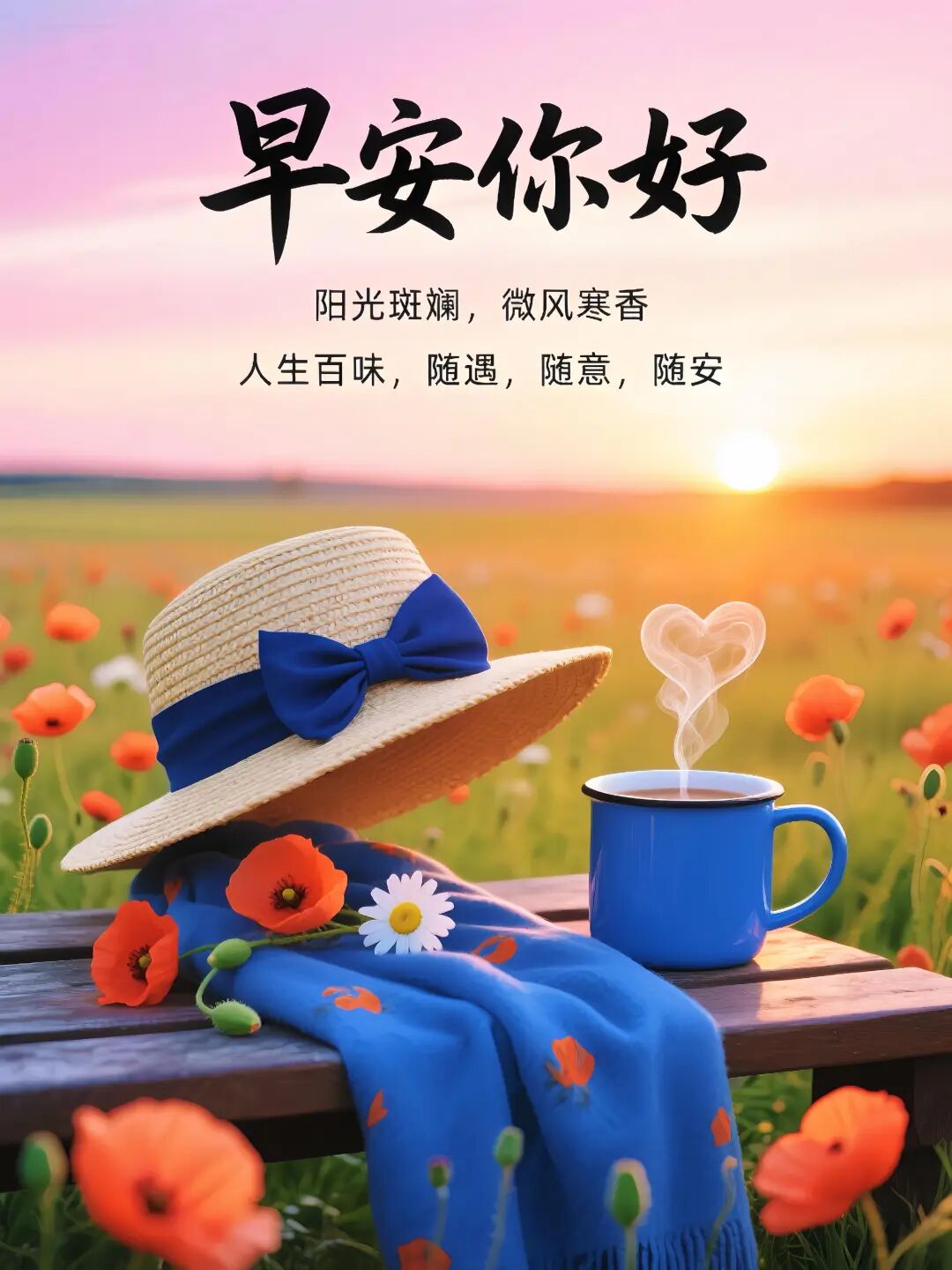 阳光暖心的早安唯美心情说说,最新漂亮的早上好问候表情图片大全