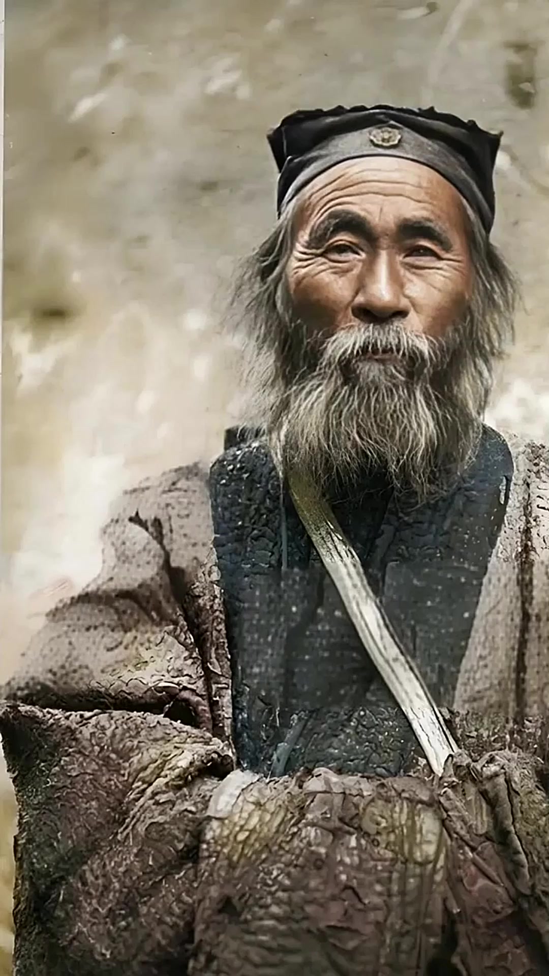 老道士超度-老道士和佛图案