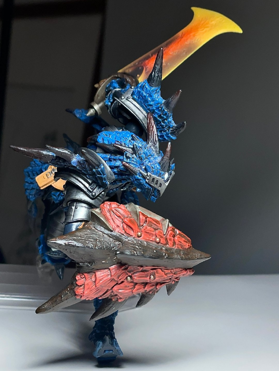 模型欣赏:转轮科技山口式 怪物猎人 苍火龙男剑士,by 宜家大熊.
