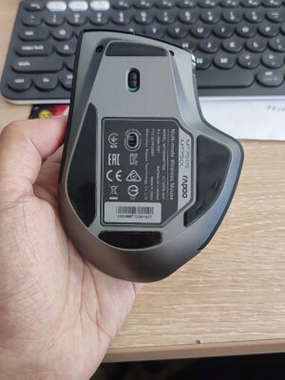 雷柏(rapoo) mt550w 无线蓝牙鼠标 办公鼠标 便携鼠标 人体工程学