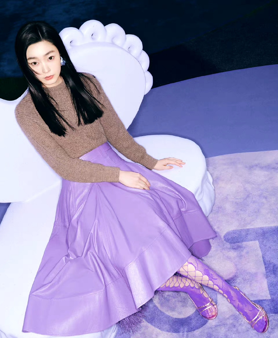 宋轶的紫色渔网袜好看吗?