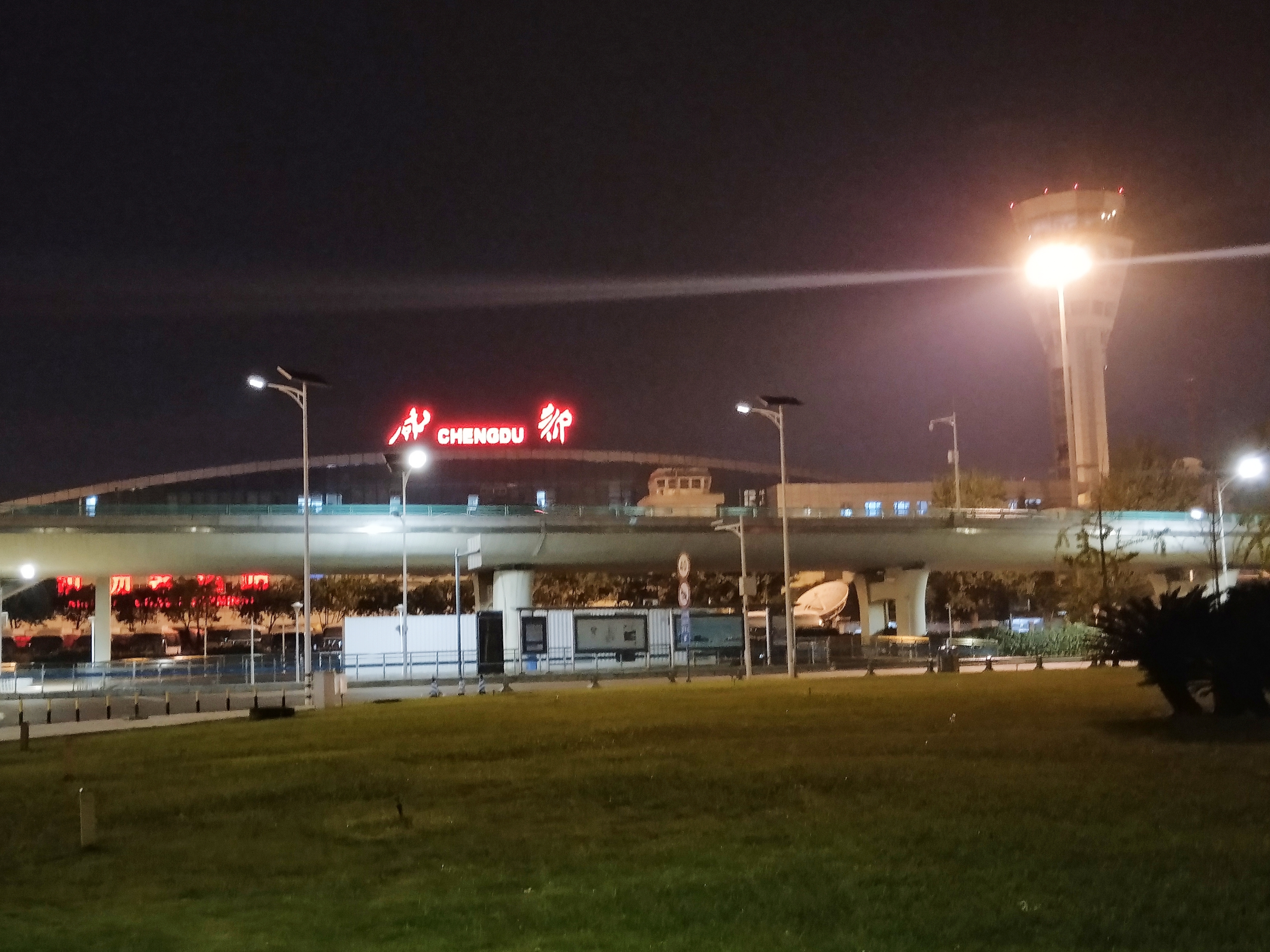 成都机场照片 夜景图片
