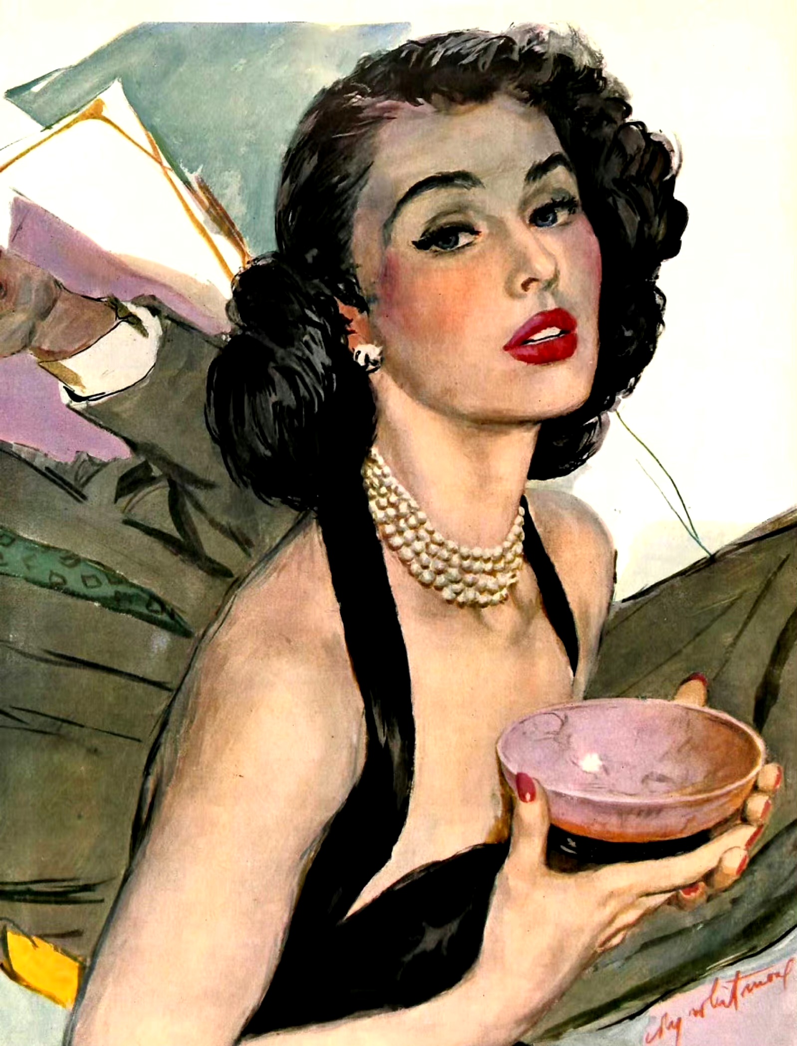 画师科比·惠特莫复古人物插画欣赏