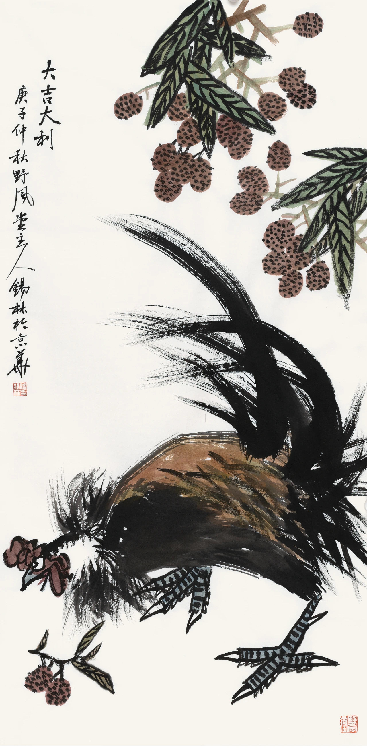 著名画家潘锡林花鸟画作品集赏析