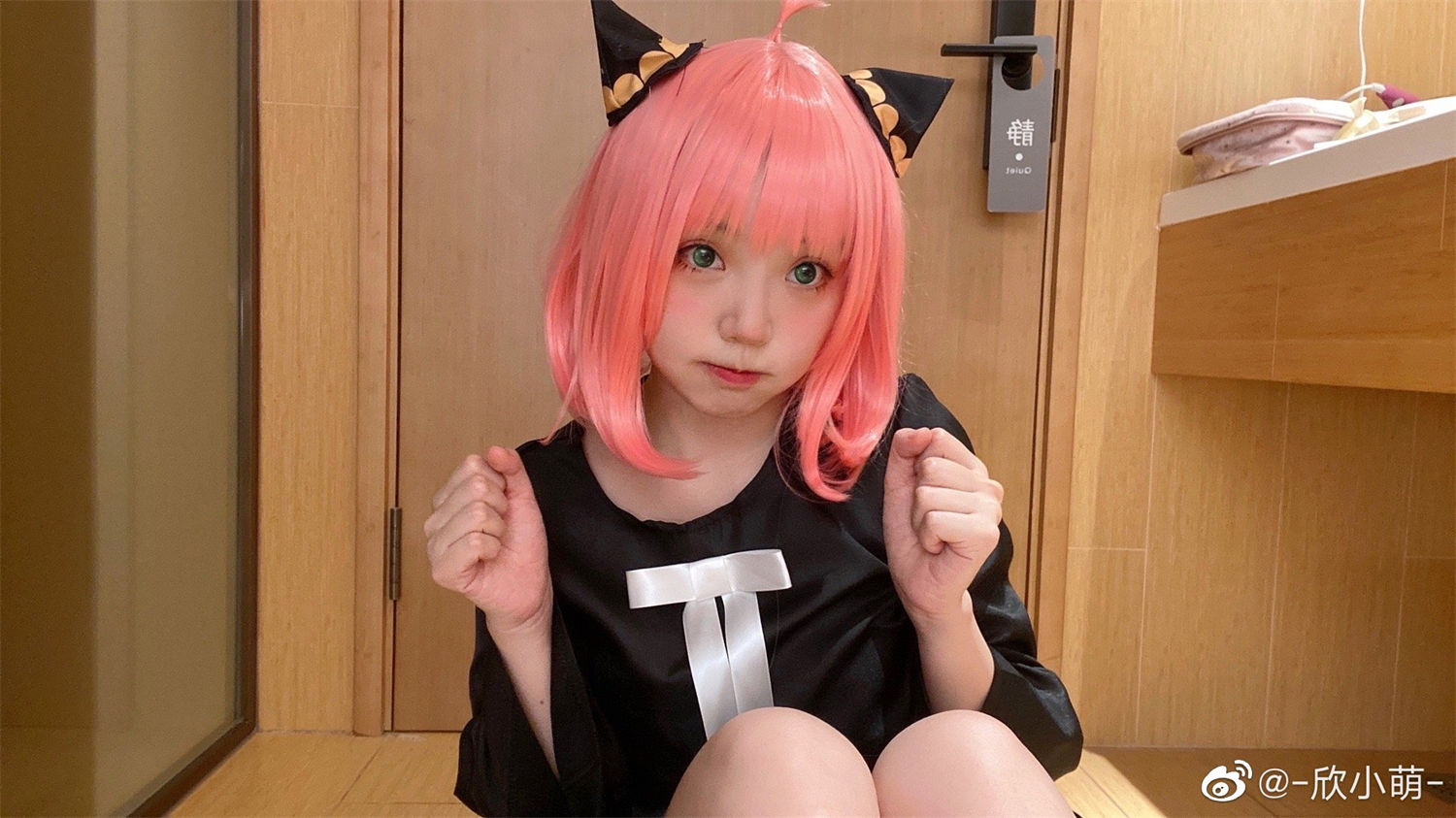 欣小萌超能力者阿尼娅，敲可爱的女鹅