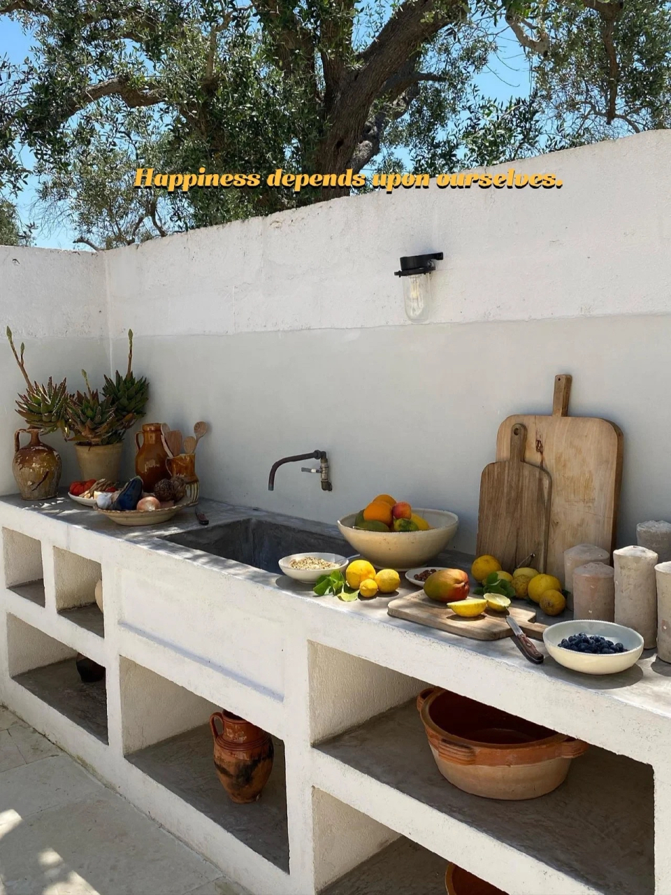 院子里搞个户外厨房  搞个户外厨房也不错,分享一个喜爱的意大利民宿