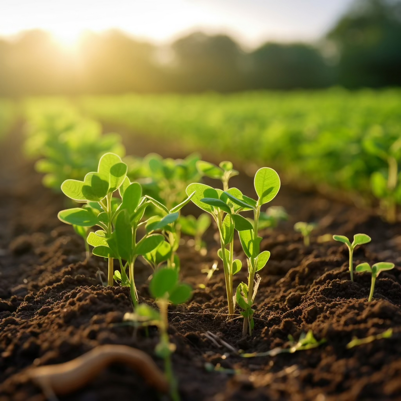 刚出土的花生苗,看着好治愈喔