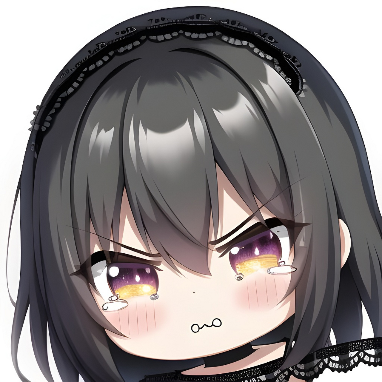 「生气的小萝莉表情包」[比心][比心][比心] #ai共创计划#  #二次元美