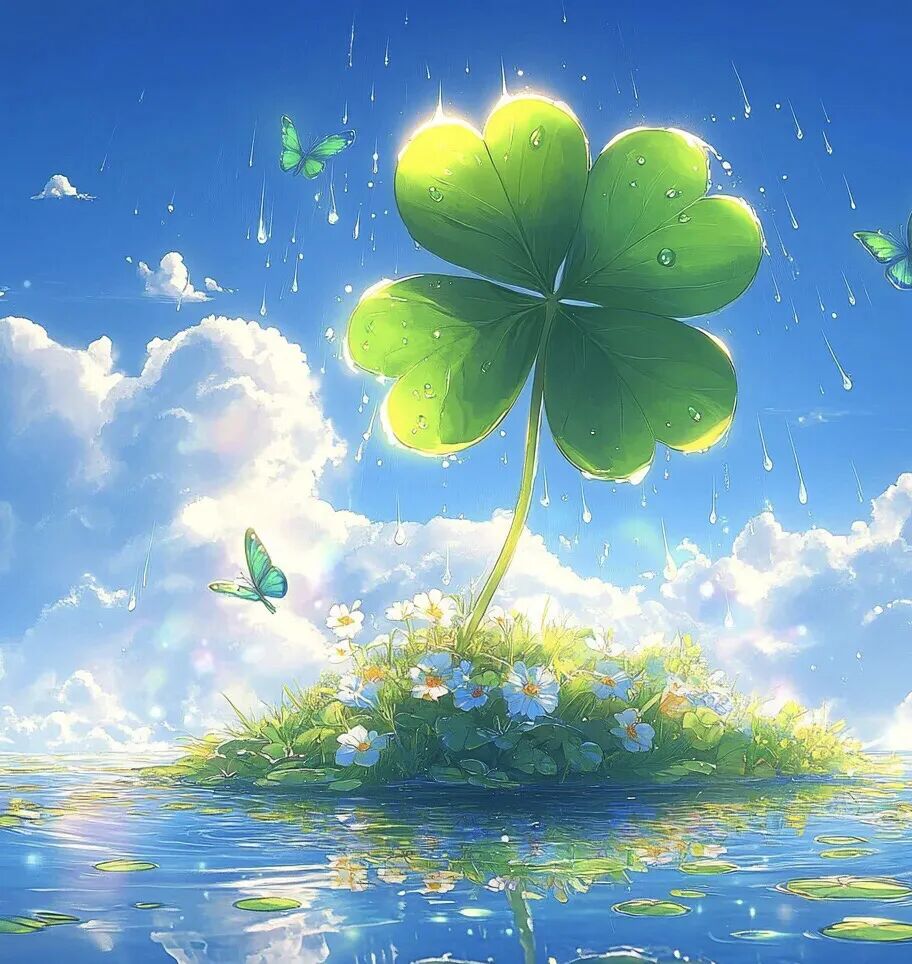 幸运四叶草头像!越用越旺自己