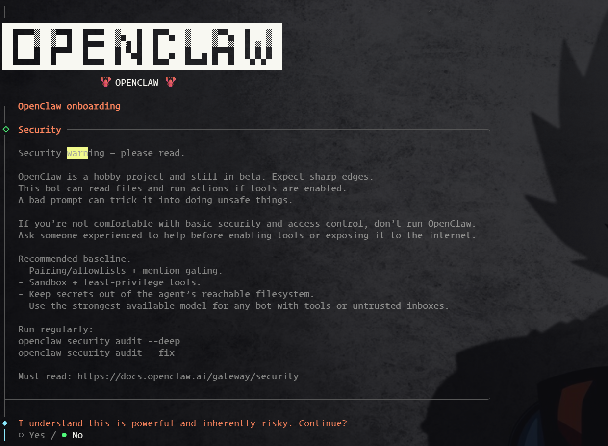 Openclaw (原 Clawdbot) 安装成功 - AI 机器人配置向导