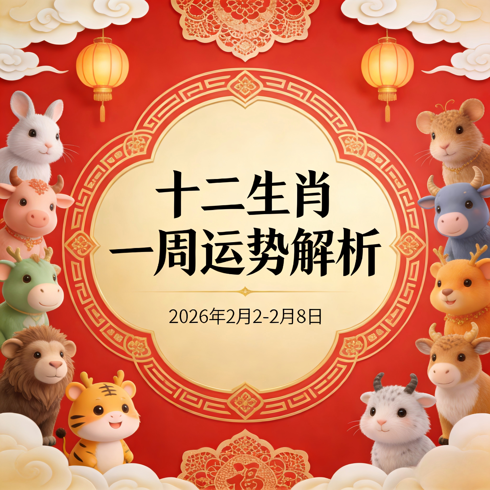 12生肖运势分析图(十二生肖运势运程详解)