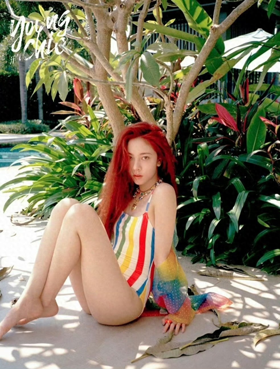 宋妍霏,性感泳装写真,丰腴有肉刚刚好,太美了