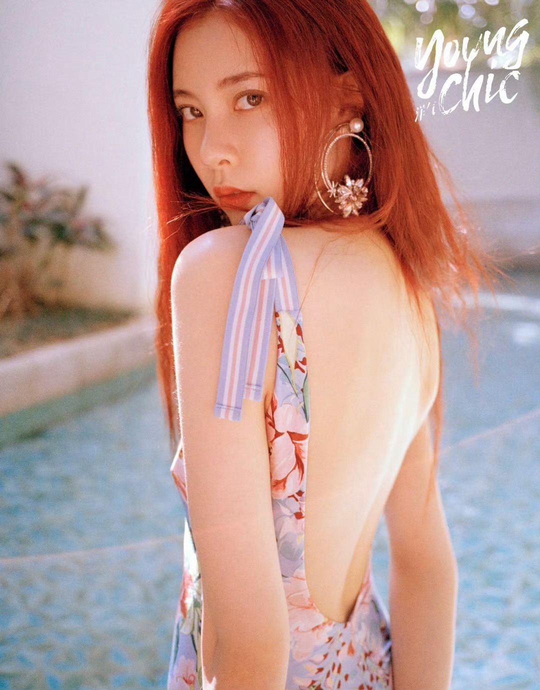 宋妍霏,性感泳装写真,丰腴有肉刚刚好,太美了